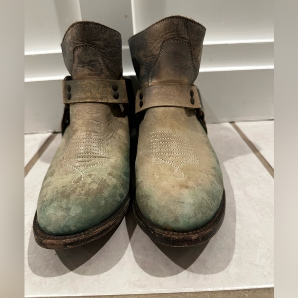 Freebird by Steve. Ankle Boots Phlow Green Phoenix-  Vintage!! - Picture 4 of 12